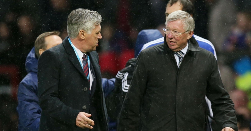 Ancelotti phá kỷ lục ra sân nhiều nhất của Sir Alex Ferguson tại Cúp C1